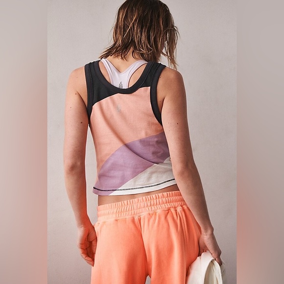 FREE PEOPLE Movement Back To Basics Printed Tank - Picture 3 of 4